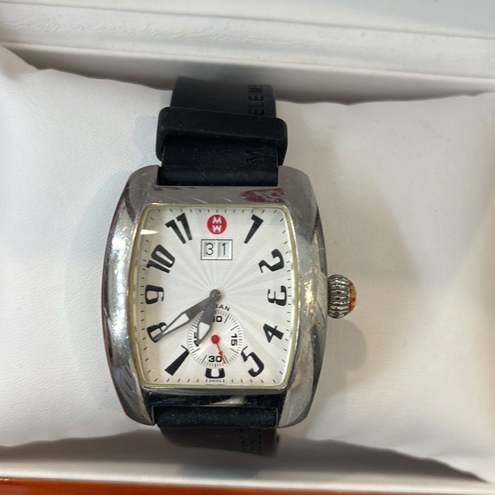 MICHELE watch with Michele Black Band UB00005 - Picture 2 of 5